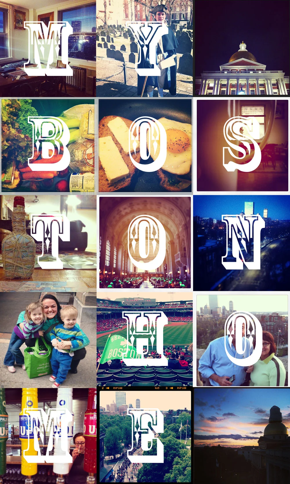 Instagram Boston mosaic