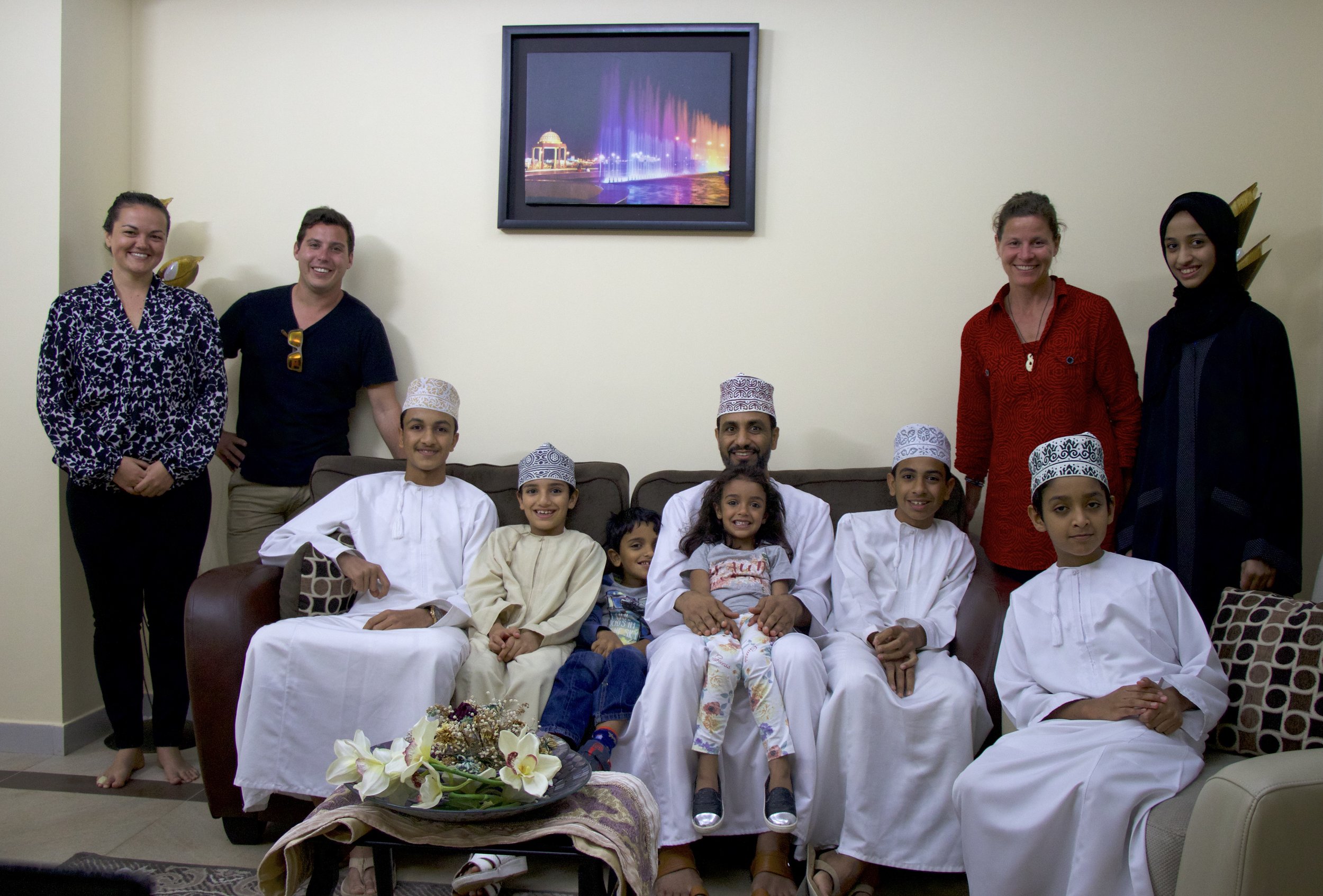 Treating our AirBnB hosts and learning about Omani culture