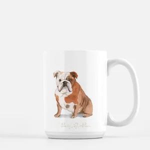 Personalizable English Bulldog Poochy Mug — The Dan Pecci Company