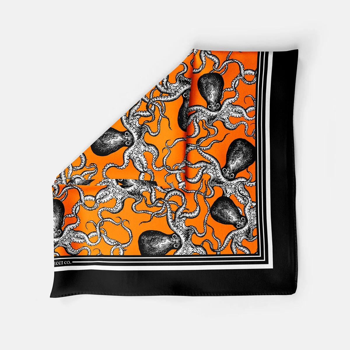 Dan Pecci Polpi Silk Pocket Square