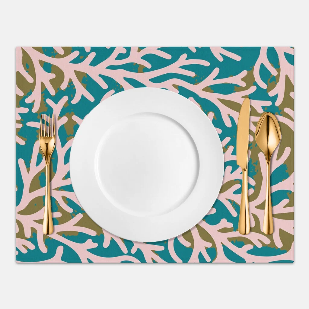 Blue Dream Coral Placemats