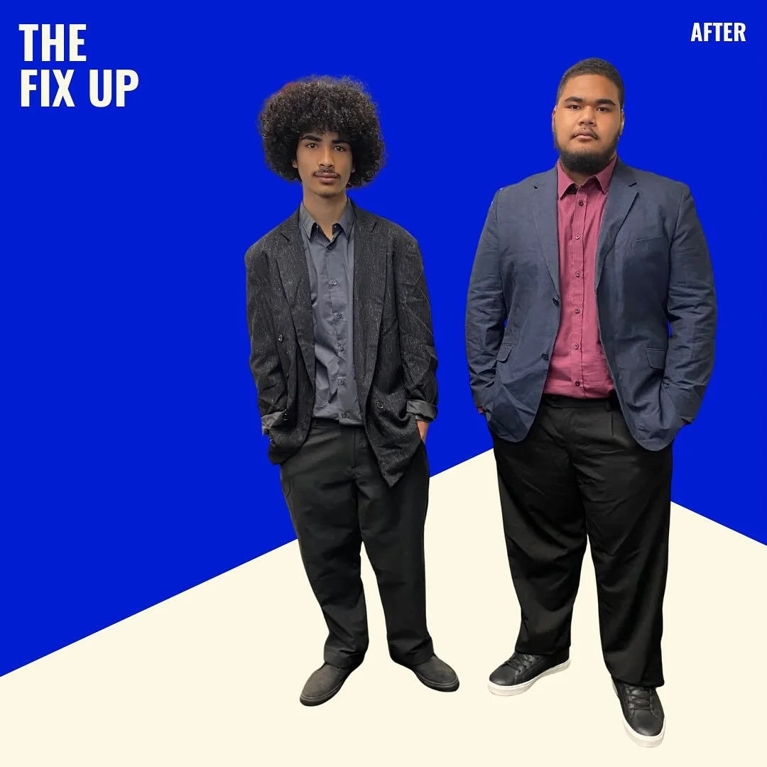 Transformations&gt;&gt;&gt; Levi and Nephi are looking for work in hospitality and retail. #intoemployment #interviewstyling #mana #confidence #firstimpressions #onehunga