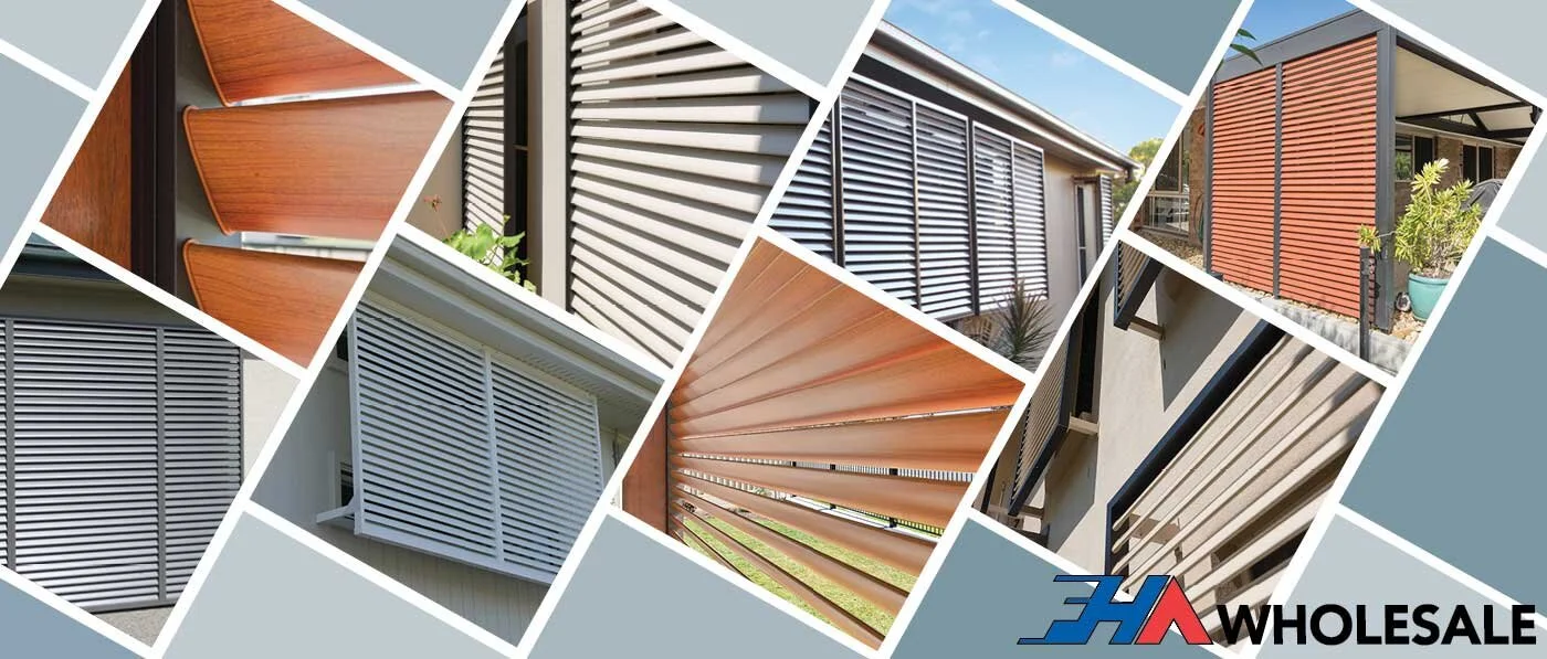 Louvre Aluminium Privacy Screens — FHA Wholesale