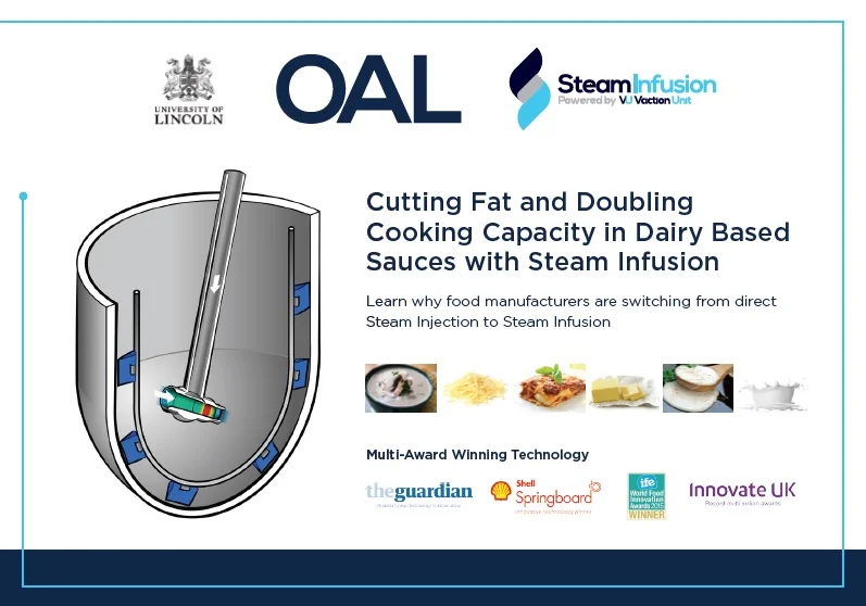 OAL Steam Infusion Dairy Based Sauces White Paper