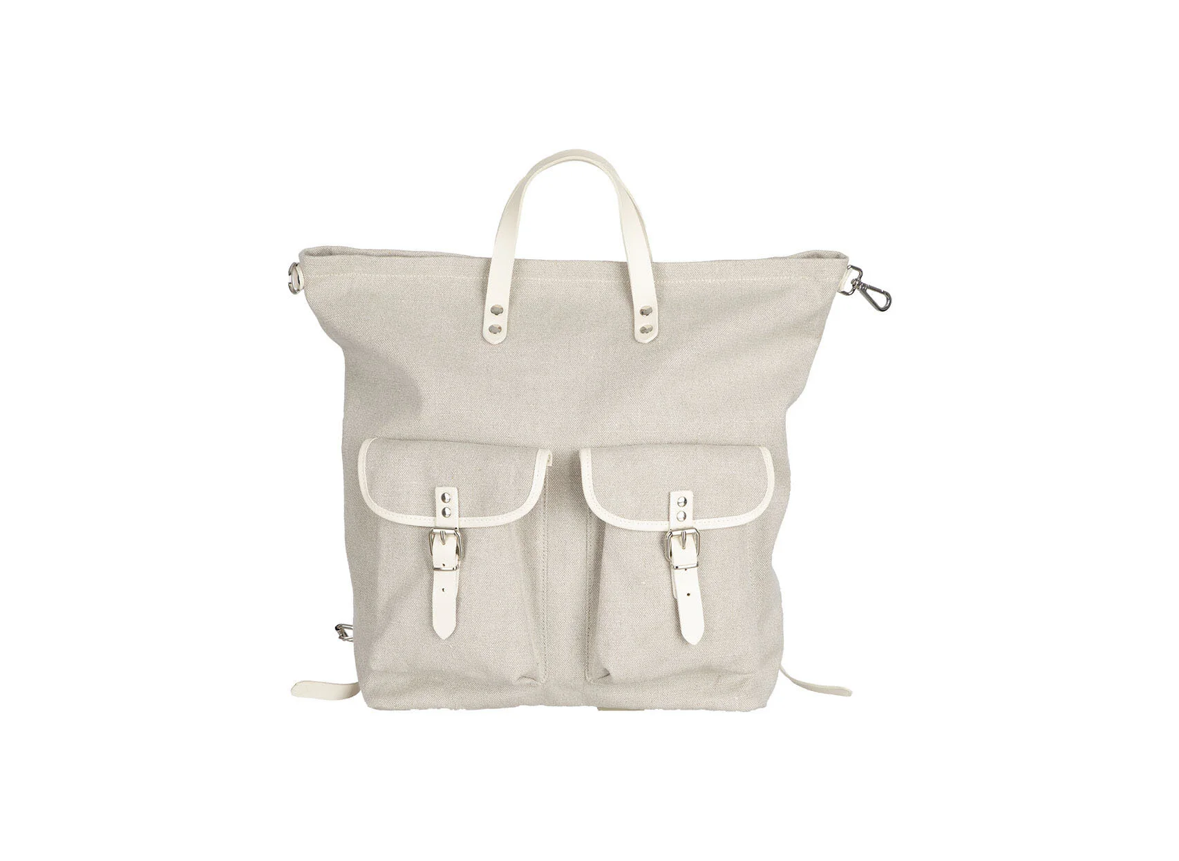 LINEN RUCKSACK - naturale/white