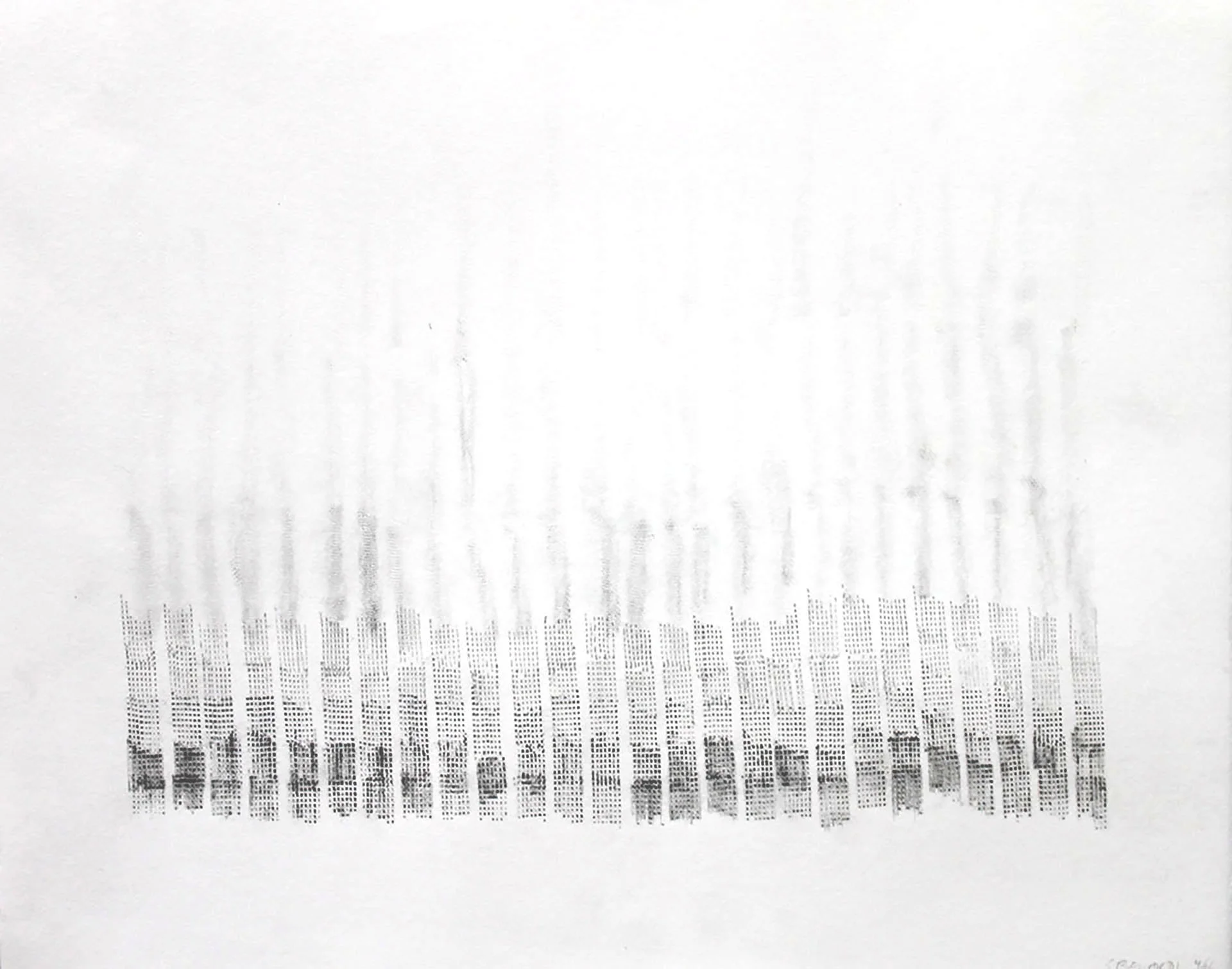  An Aramid Test I, 2016  Graphite on paper  11 x 14 inches   