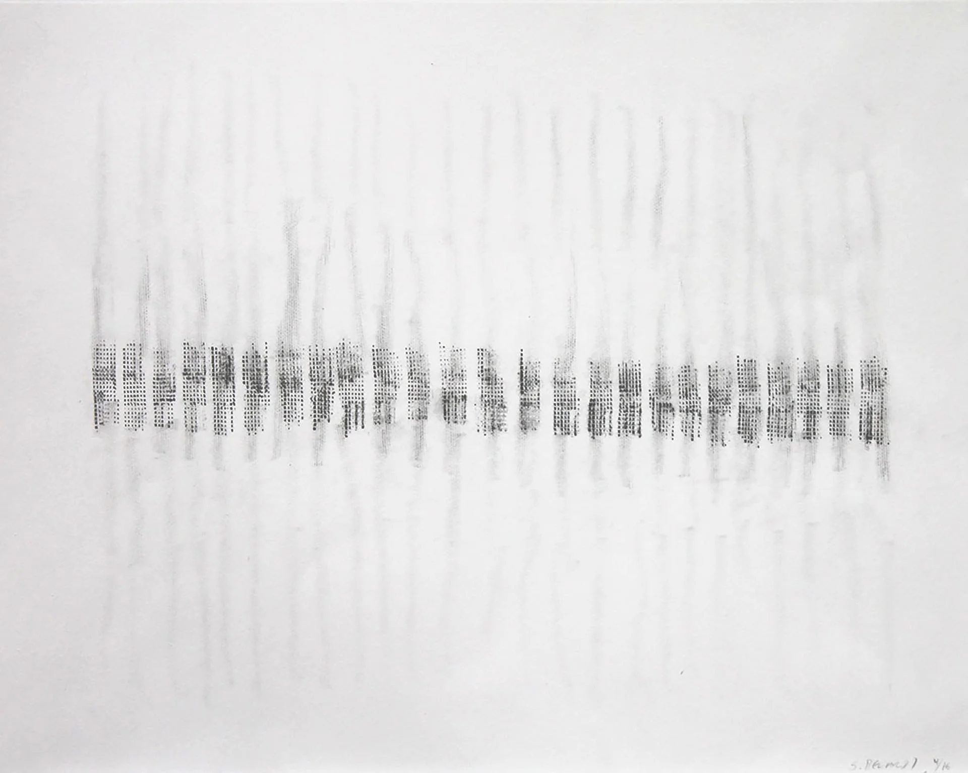  An Aramid Test II, 2016  Graphite on paper  11 x 14 inches   
