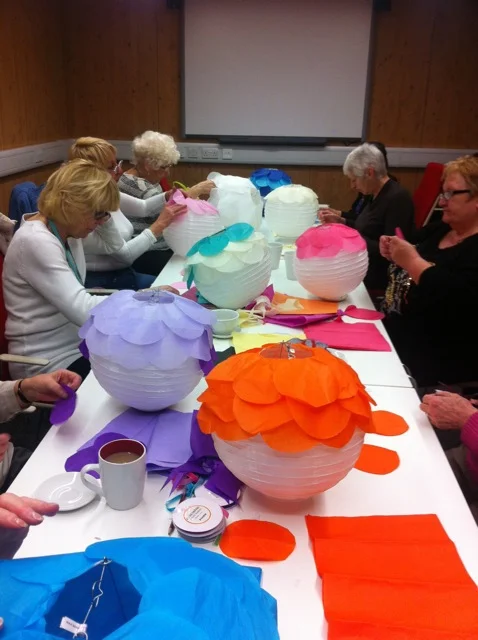 Community arts and crafts workshops for older people - Trust Thamesmead, London, 2014