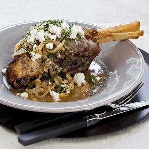 TASTE: SLOW COOKER LAMB SHANKS WITH LEMON, DILL + FETA