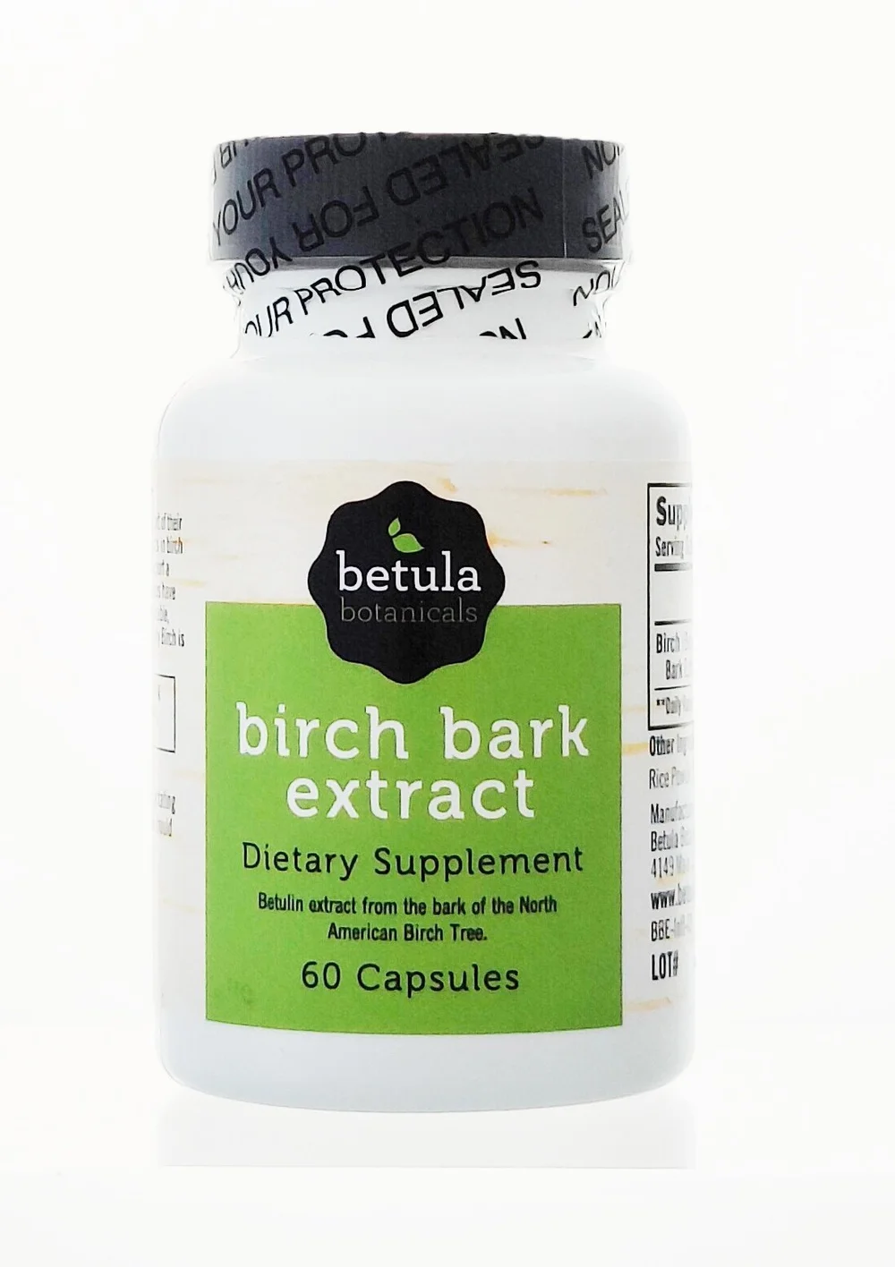 birchin fiber melanotic Betula Botanicals Birch Bark Betulin Extract : Health & Household Manitoba Harvest Organic BioActive Fiber