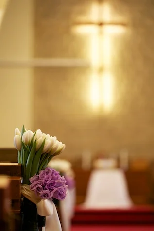 Hong Kong wedding flowers at Union Church