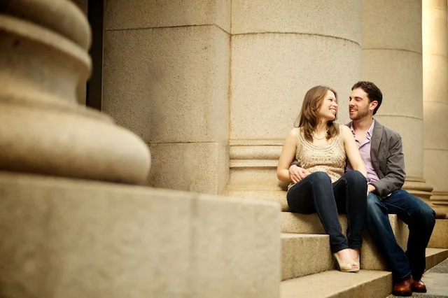 Pre-wedding photo in front of Legislative Council Building in Central, HK