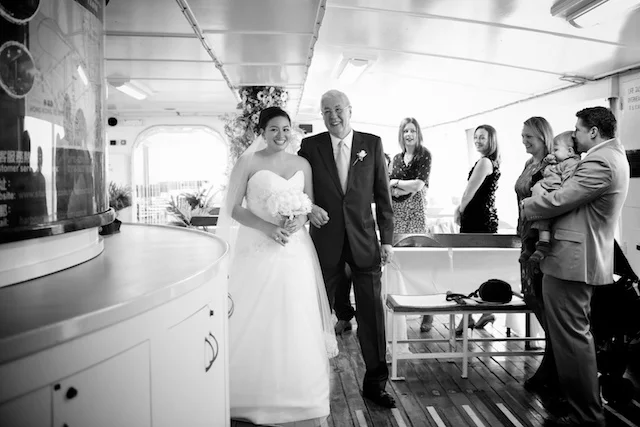 father walks bride down aisle on hong kong star ferry