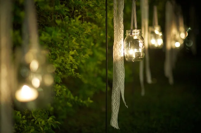 Hong Kong Wedding one-thirtyone outdoor candle light decorations