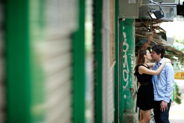 Hong-Kong-Engagement-Portrait-Session-Shoot-Central-Soho-Stairs-Old-Street