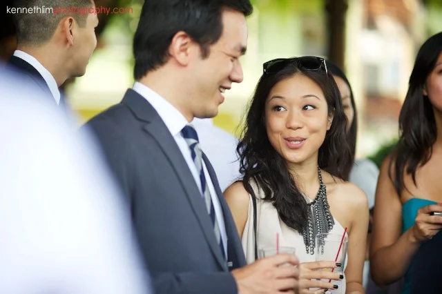 New York wedding outdoor candid reception
