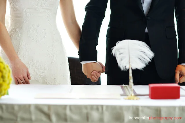 Hong Kong Wooloomooloo Prime wedding groom and bride holding hands
