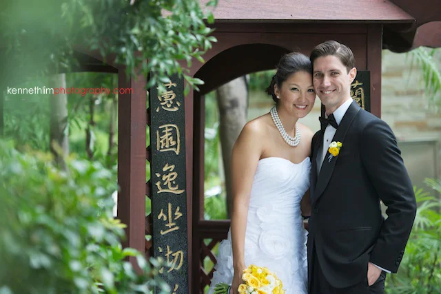 Hong Kong Country Club wedding bride groom portrait session inside gazebo