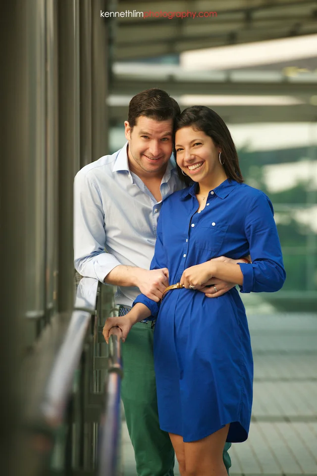 Hong Kong engagement photoshoot outdoors couple smiling