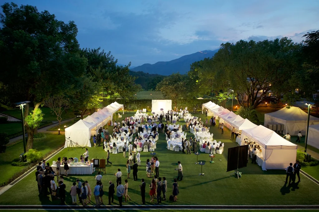 Hong Kong Beas River Country Club wedding photography overhead view of reception