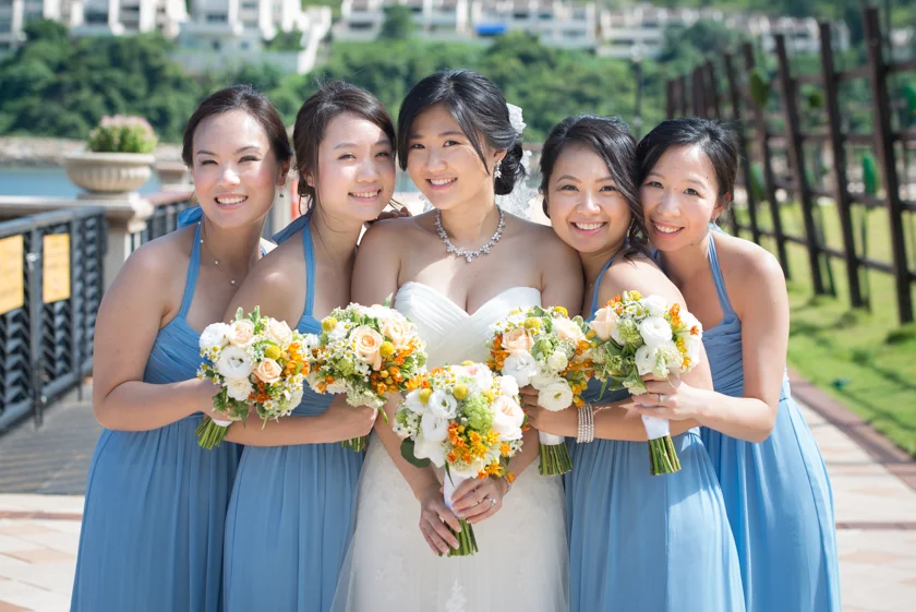Hong Kong Wedding Photography Discovery Bay Auberge White Chapel bridesmaids portrait session