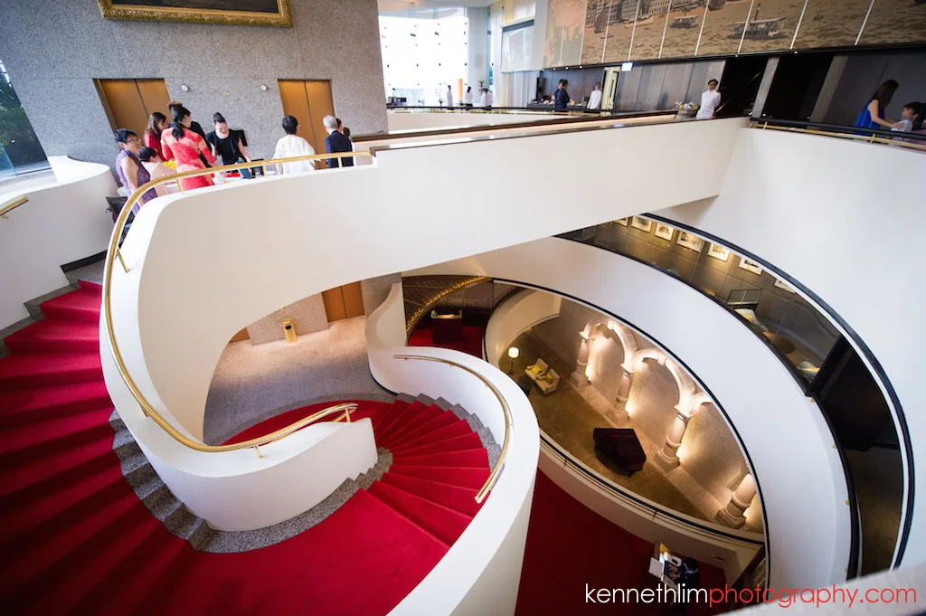 Hong Kong Upper House Admiralty wedding day photography bride and family going to banquet