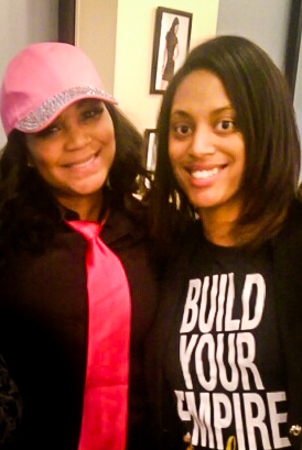 Trina Braxton and I at the Bar Chix Grand Opening earlier this evening