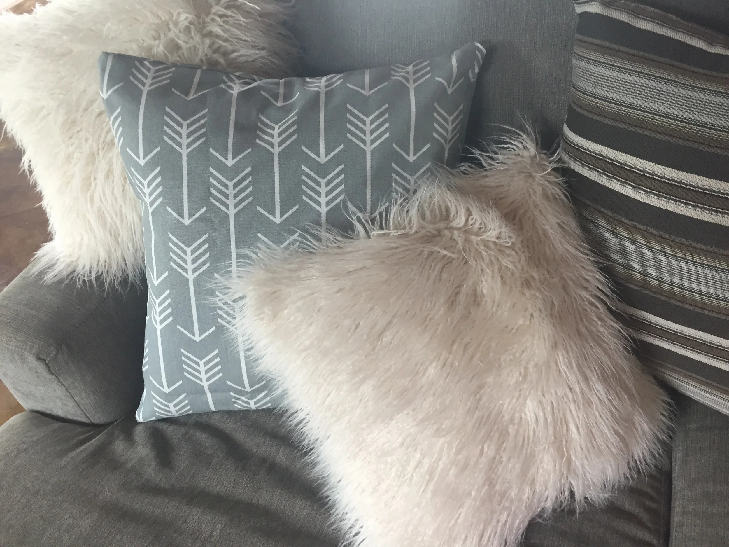 Now my pillows compliment each other and the room nicely!