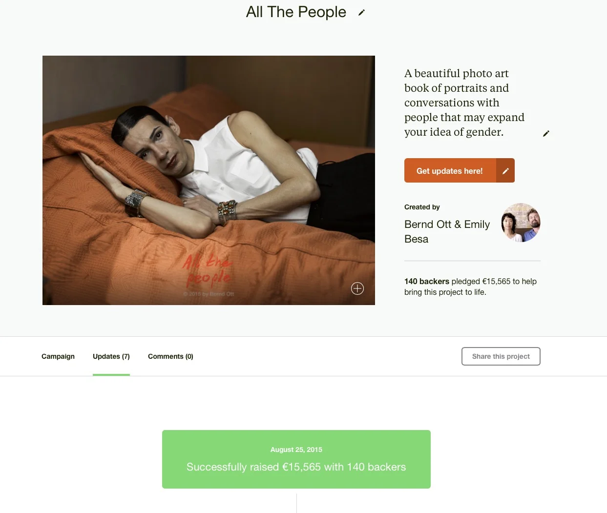 On Tuesday, 25/08/2015 we finished our Kickstarter campaign successfully!