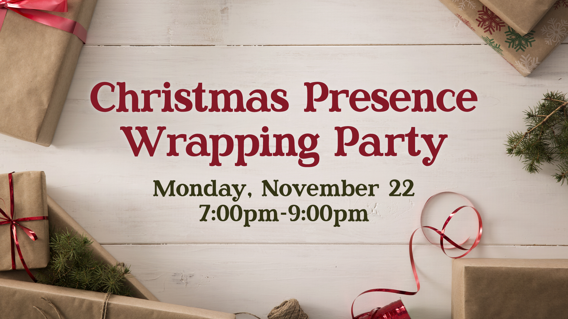 Christmas Presence Wrapping Party