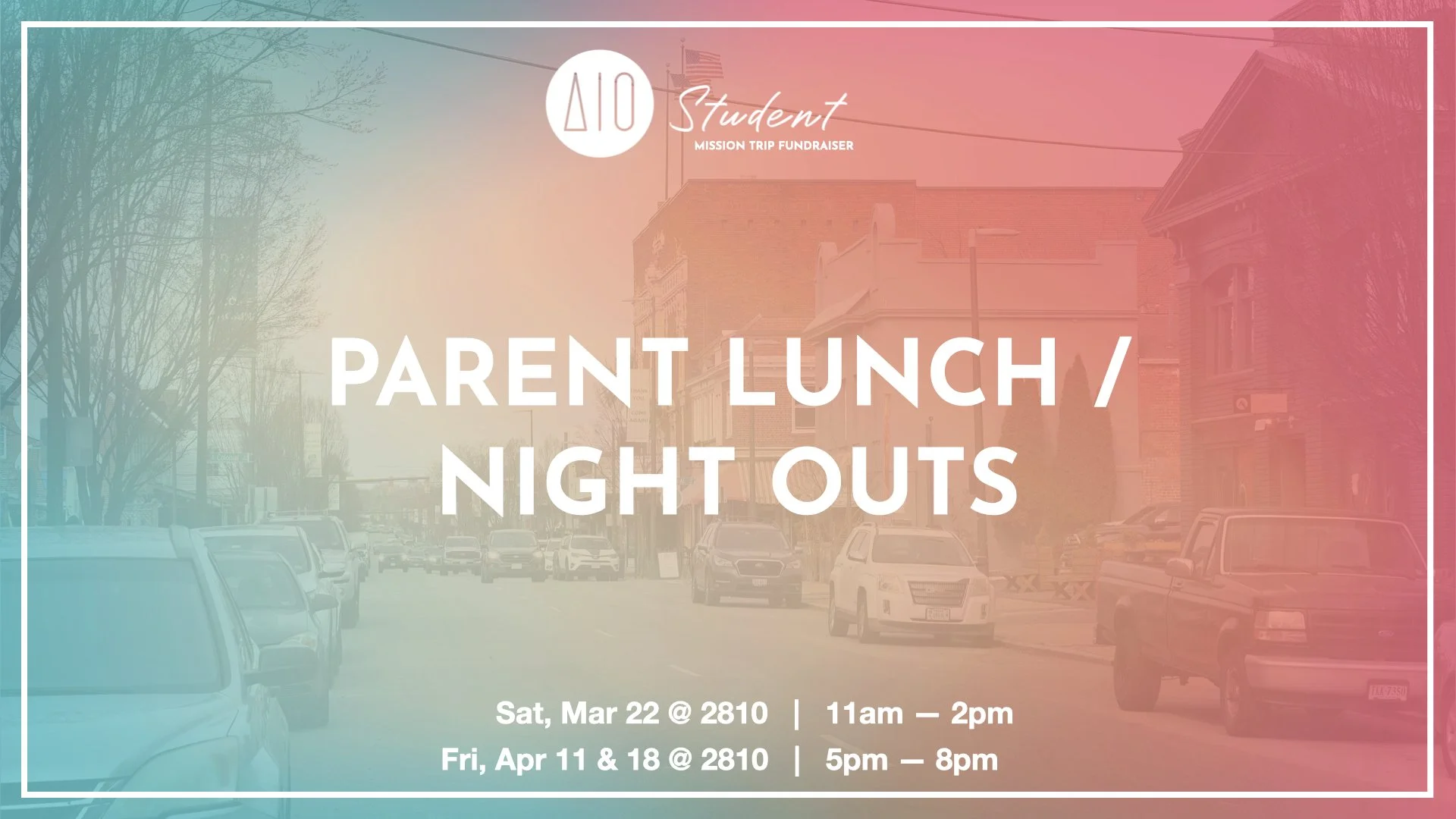 Parent Lunch Out (Mexico Trip Fundraiser)
