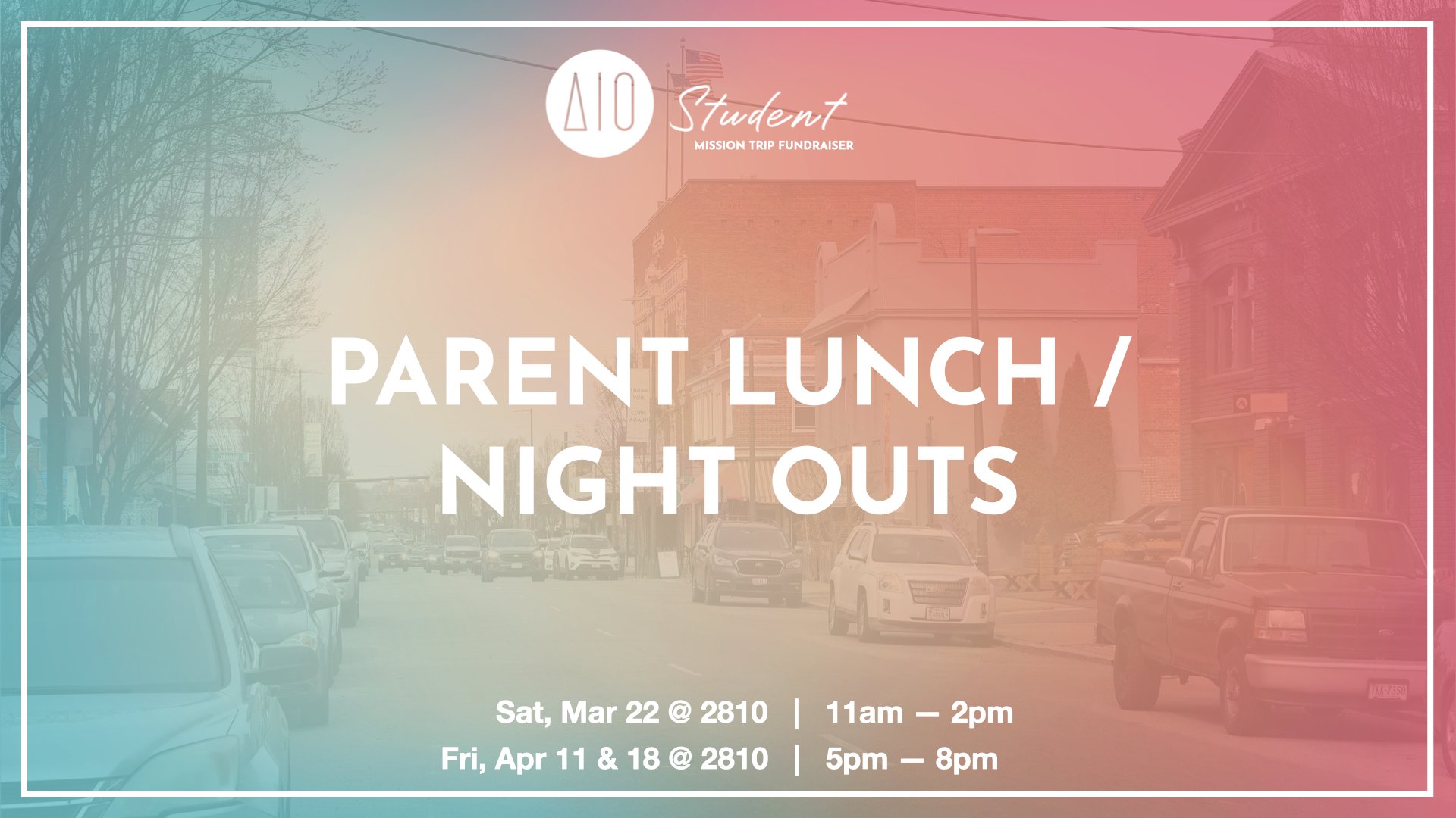 Parent Night Out (Mexico Trip Fundraiser)