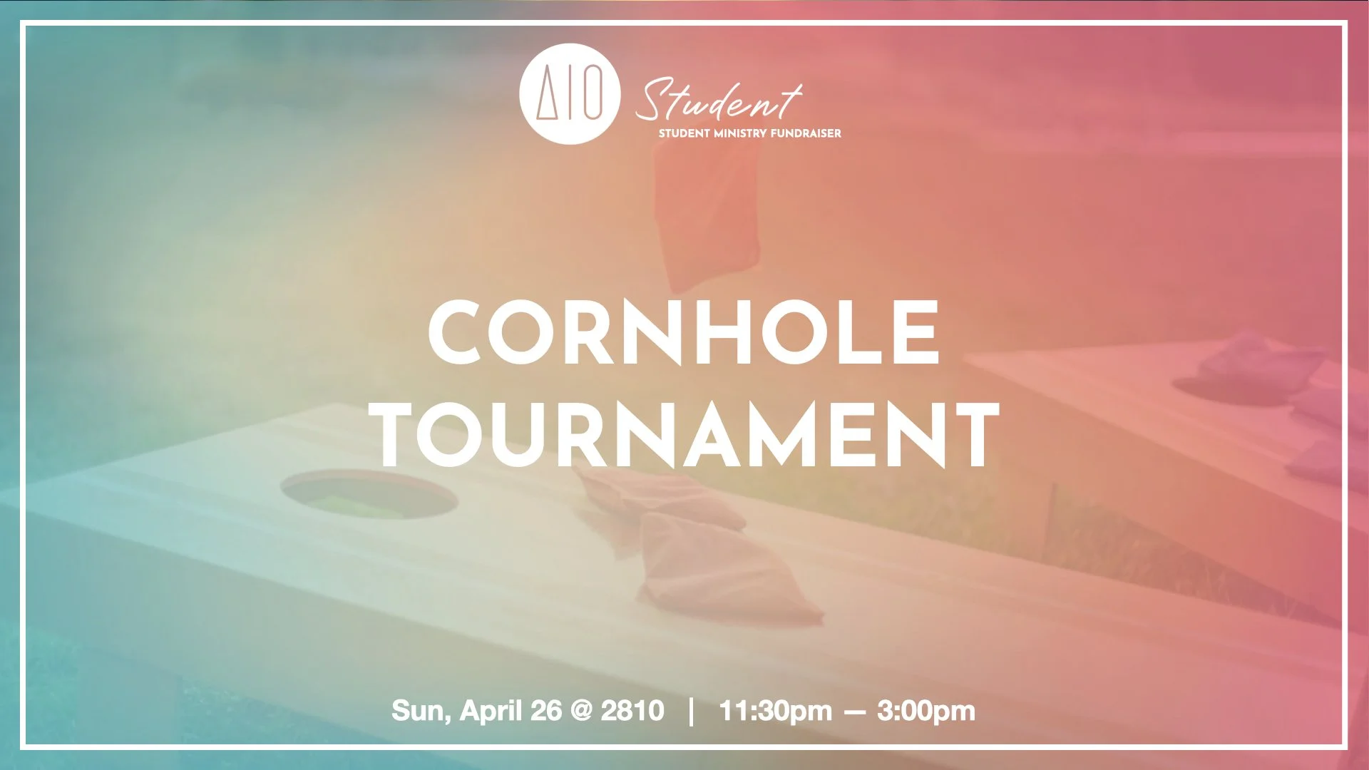 Cornhole Tournament Fundraiser