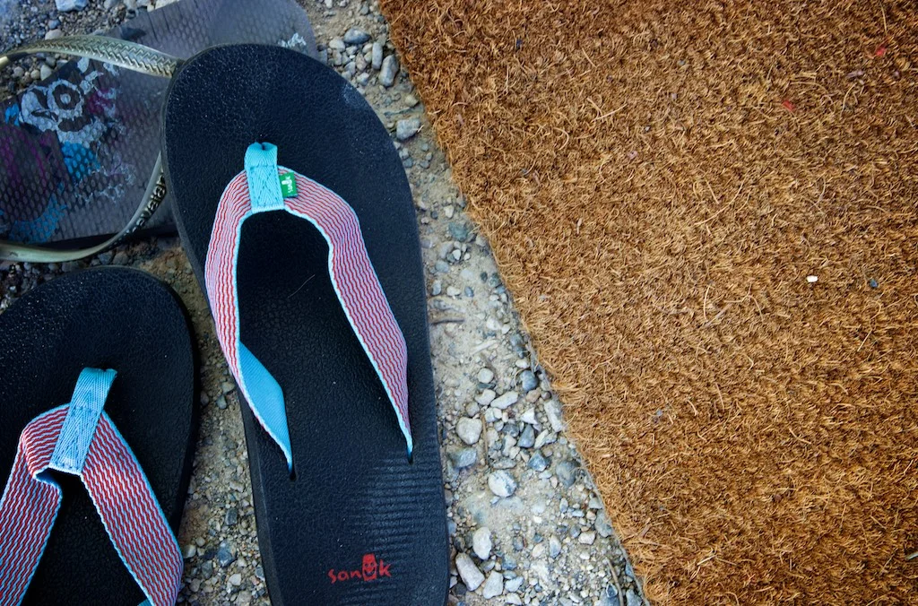 Moab, UT: Summer means sandals.