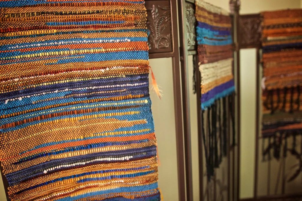 Manlius, NY: My mom has become quite the maker in the fiber arts world. Here’s some pieces from her latest exploration. We also have some of her work on display in California.