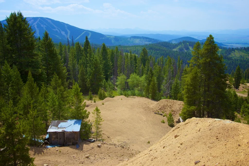 Granite, MT: The view looking west from the ghost town.