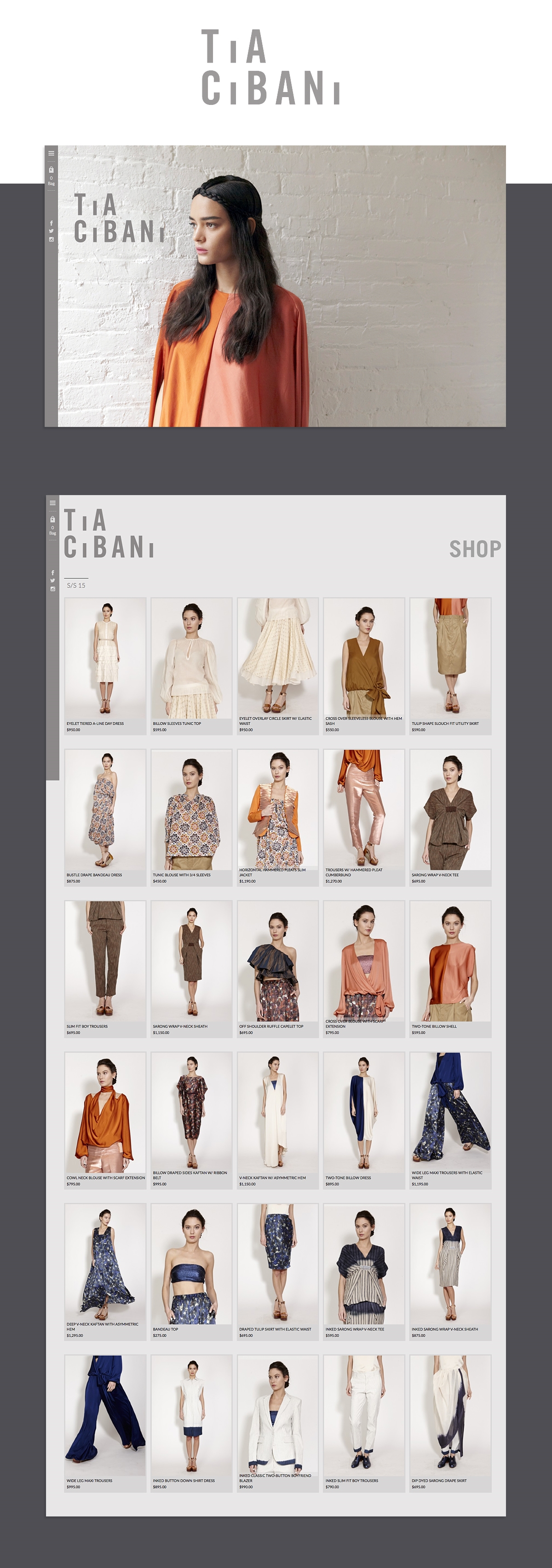 Tia Cibani Fashion Designer
