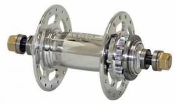 White Industries rear track hub with the special splined interface for the cog.