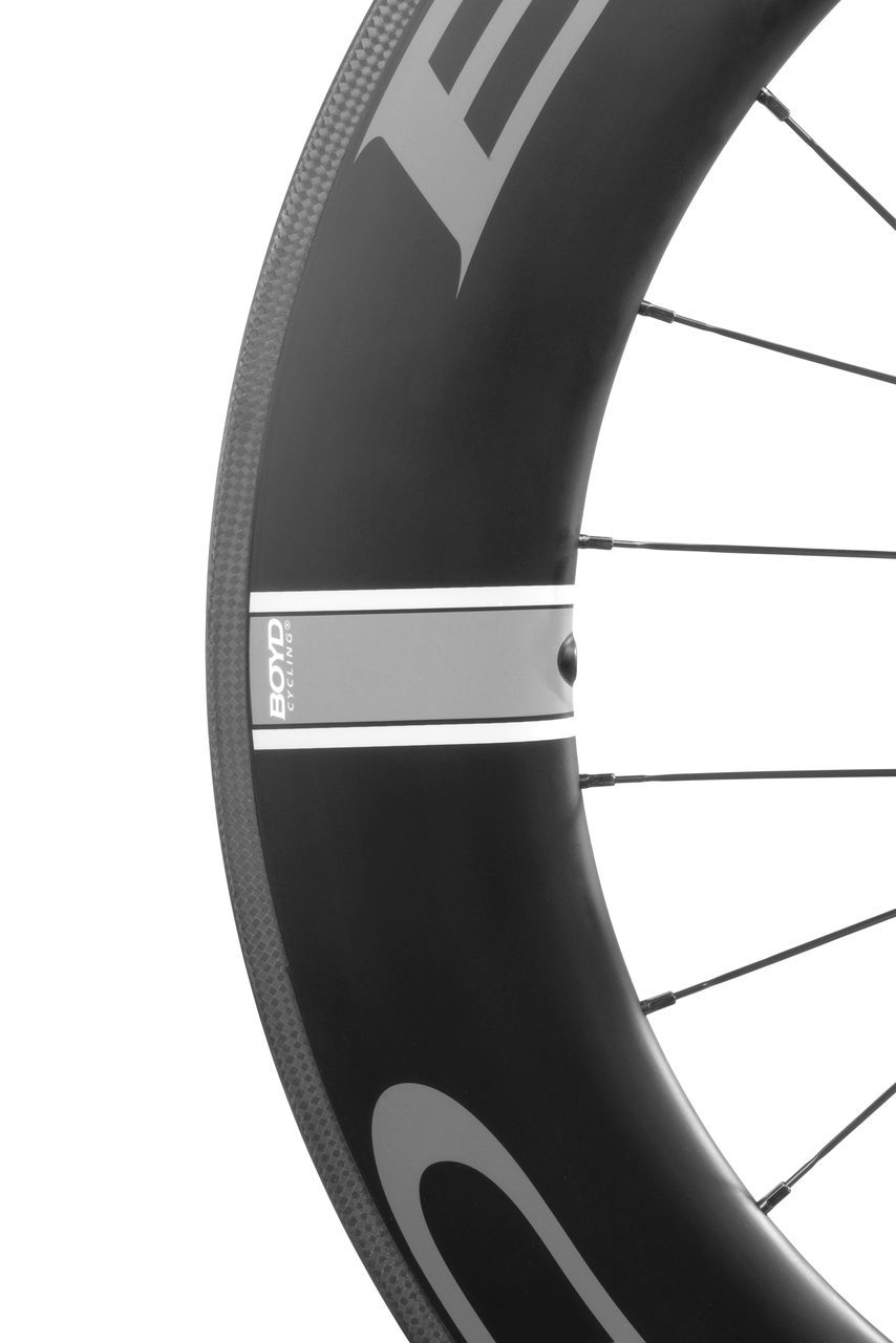  A deep 90mm carbon tubular rim from Boyd Cycling 