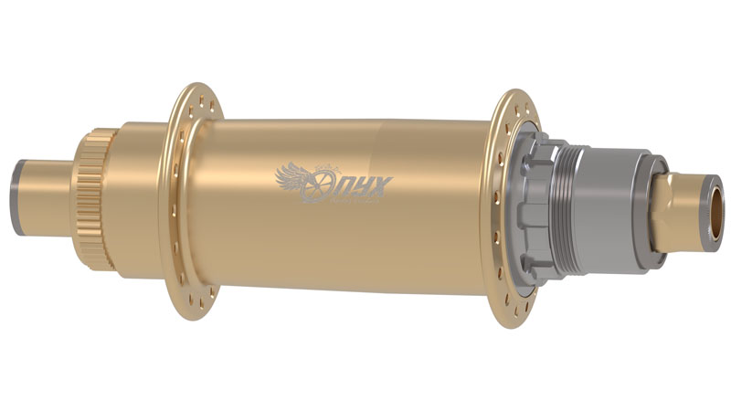  Phat indeed! The Onyx Fat R 087807 Centerlock 177 X 12mm thru axle. In glorious gold!