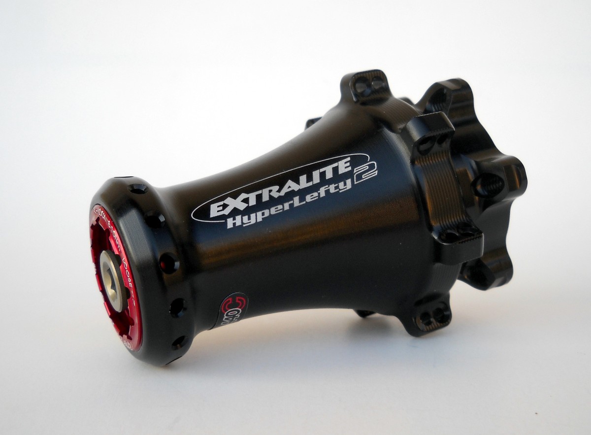  Extralite's HyperLefty 2 with straight pull on the disc side and radial straight pull only on the other side. 
