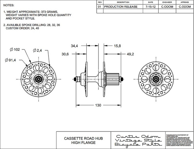  Road hubs are available with either Campagnolo or Shimano freehubs.