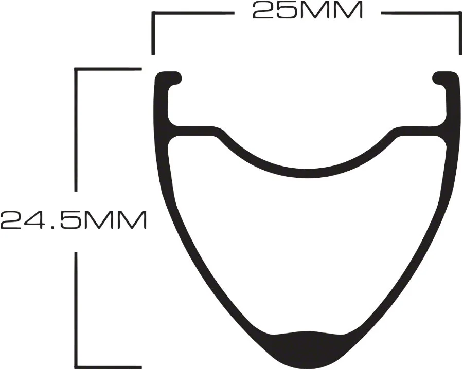 The HED Belgium Plus employs a classic tear drop shape with a 24.5mm depth and a plush 25mm width for an improved tire profile and some additional comfort over those longs days in the saddle. 