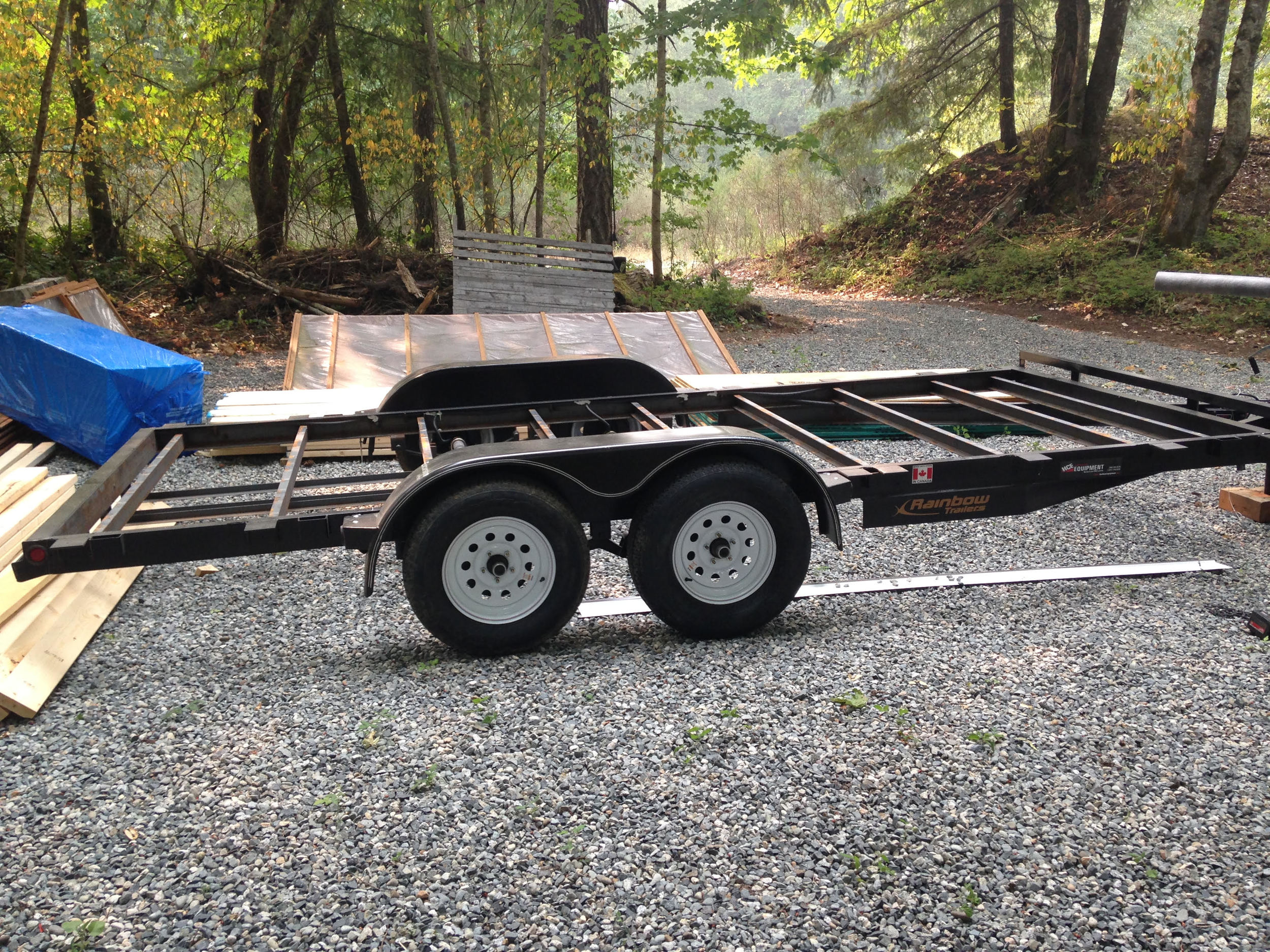 The trailer is done and back at the job site!