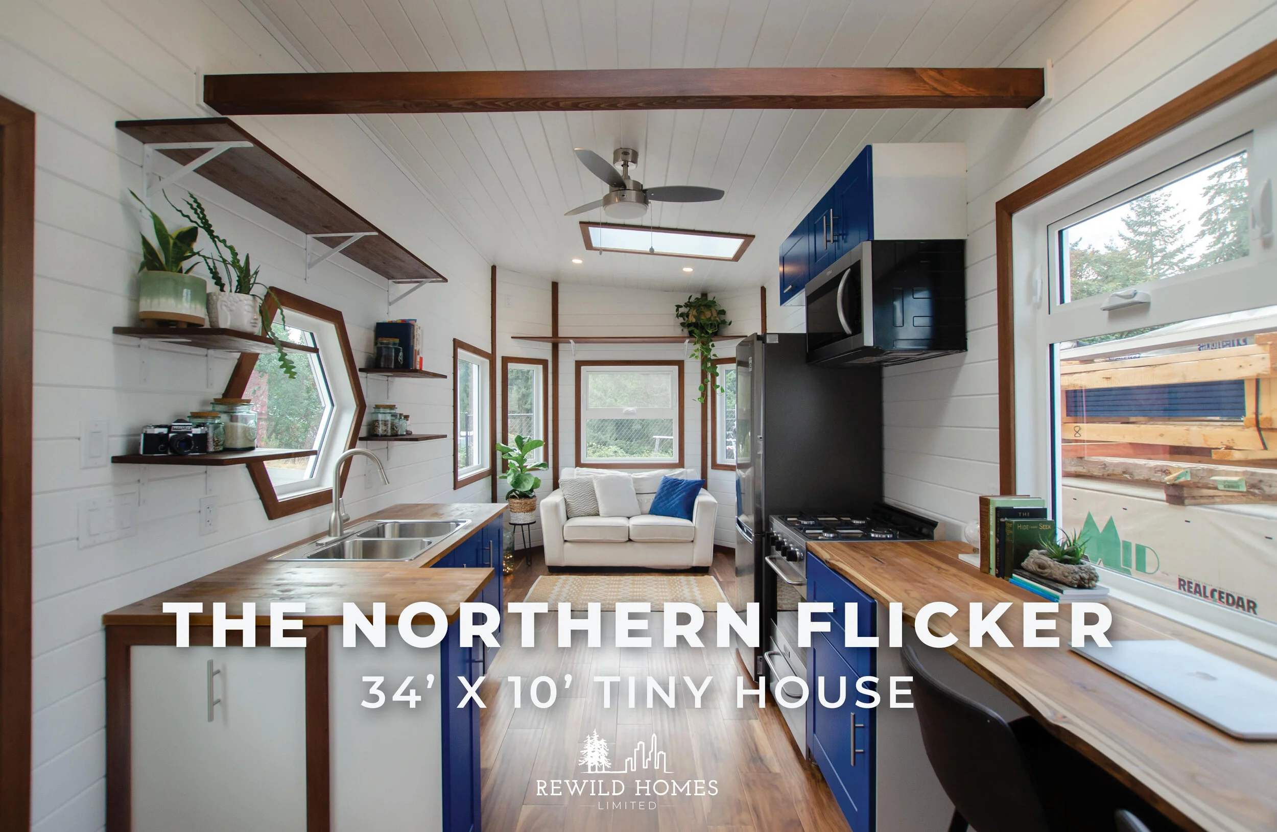 The Northern Flicker 34' x 10' Tiny Home