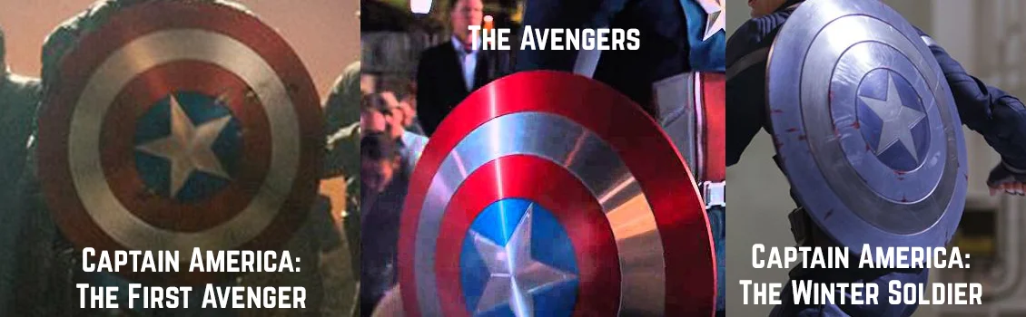 You can always tell what kind of Cap movie you're getting by the look of his shield.