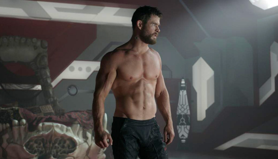 Off, like Thor's shirt