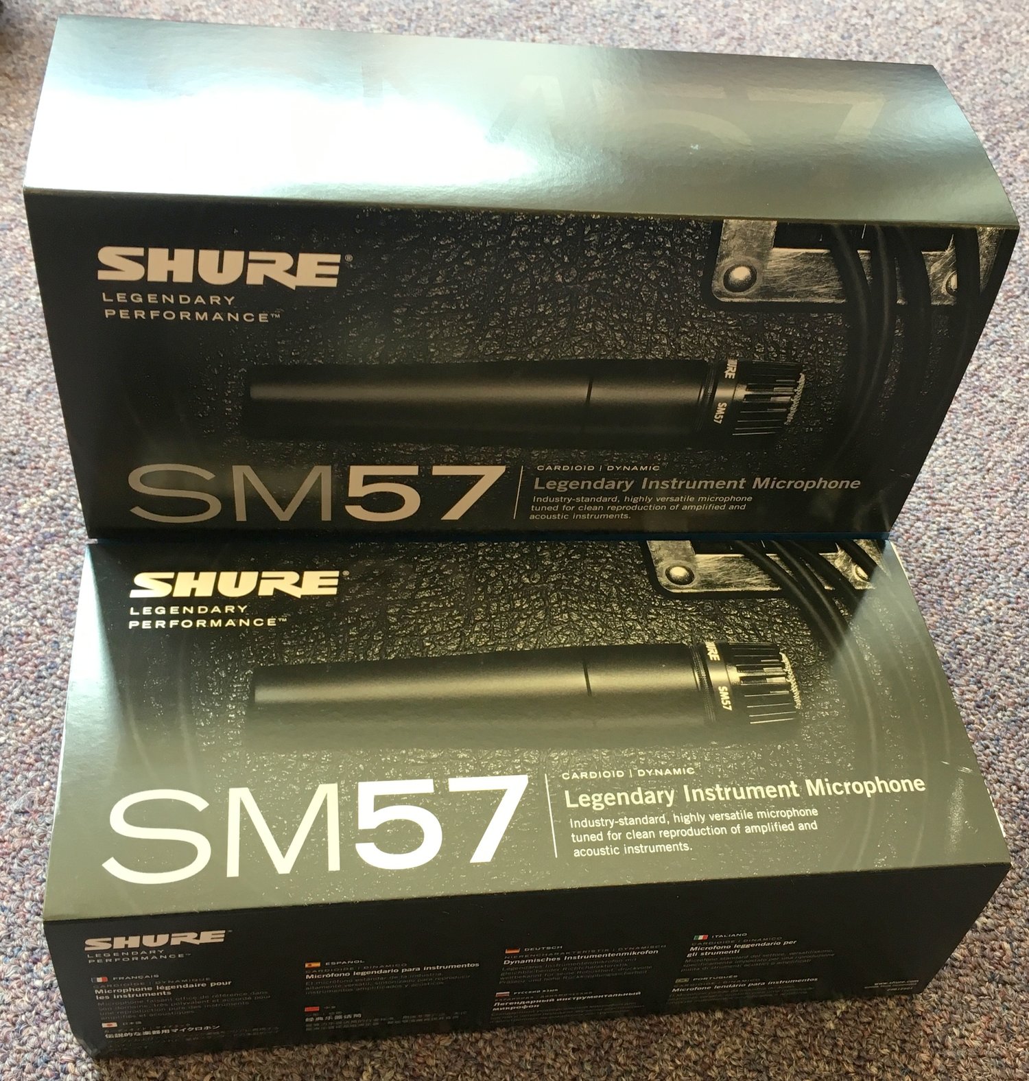 Shure SM57 Instrument Microphone — Black Hammond