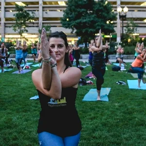 Meet your Yoga Around Town instructor, Leah Frasca. Click to read Leah's bio .