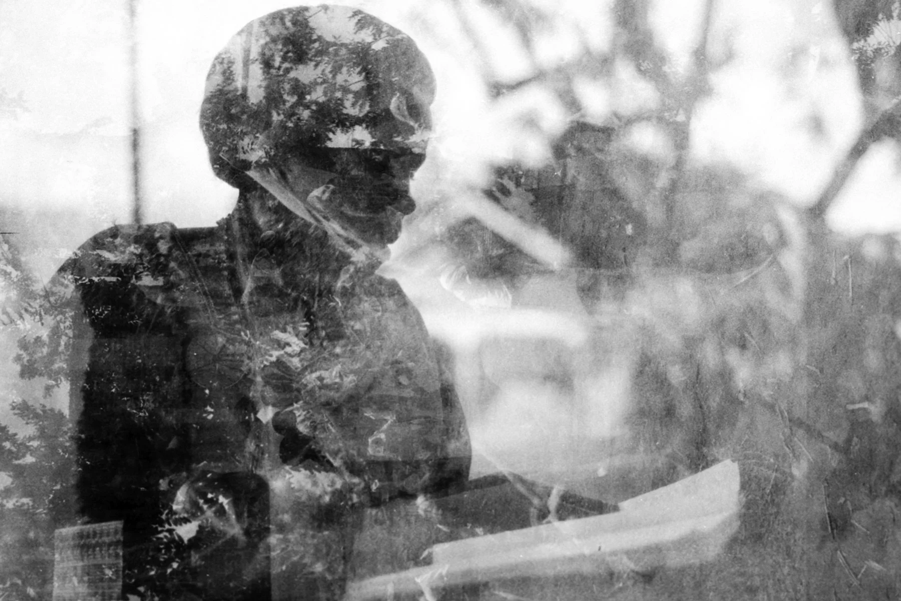 Photographer: Anyango Florence. Age: 29 years. Occupation: Teacher at BESO Junior School. "This picture is a double negative, meaning two photos exposed on top of each other. I did not mean for this to happen, but it is a happy and magical accident!"